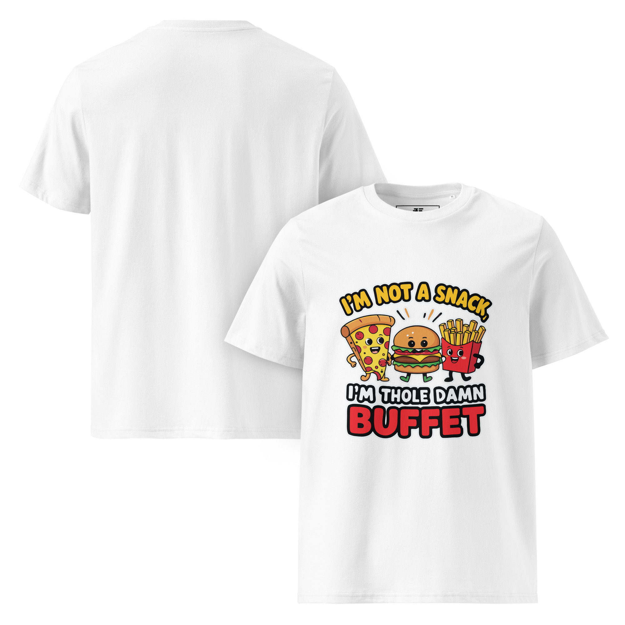 unisex-organic-cotton-t-shirt-white-front-and-back-6873721384f79.jpg Whole Buffet Unisex organic cotton t-shirt