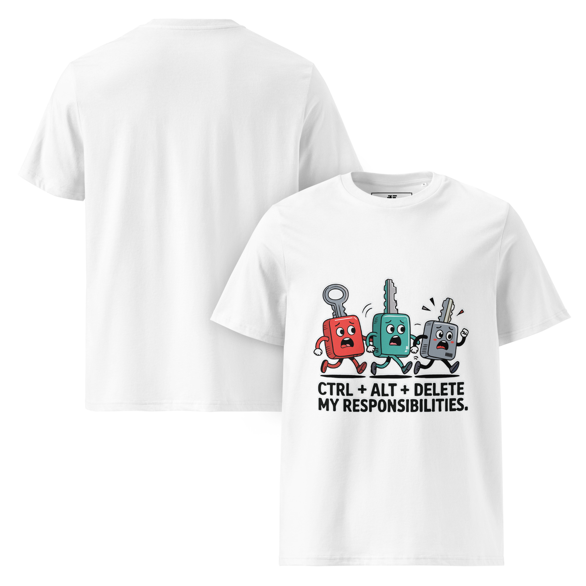 Ctrl - Alt - Del Unisex organic cotton t-shirt