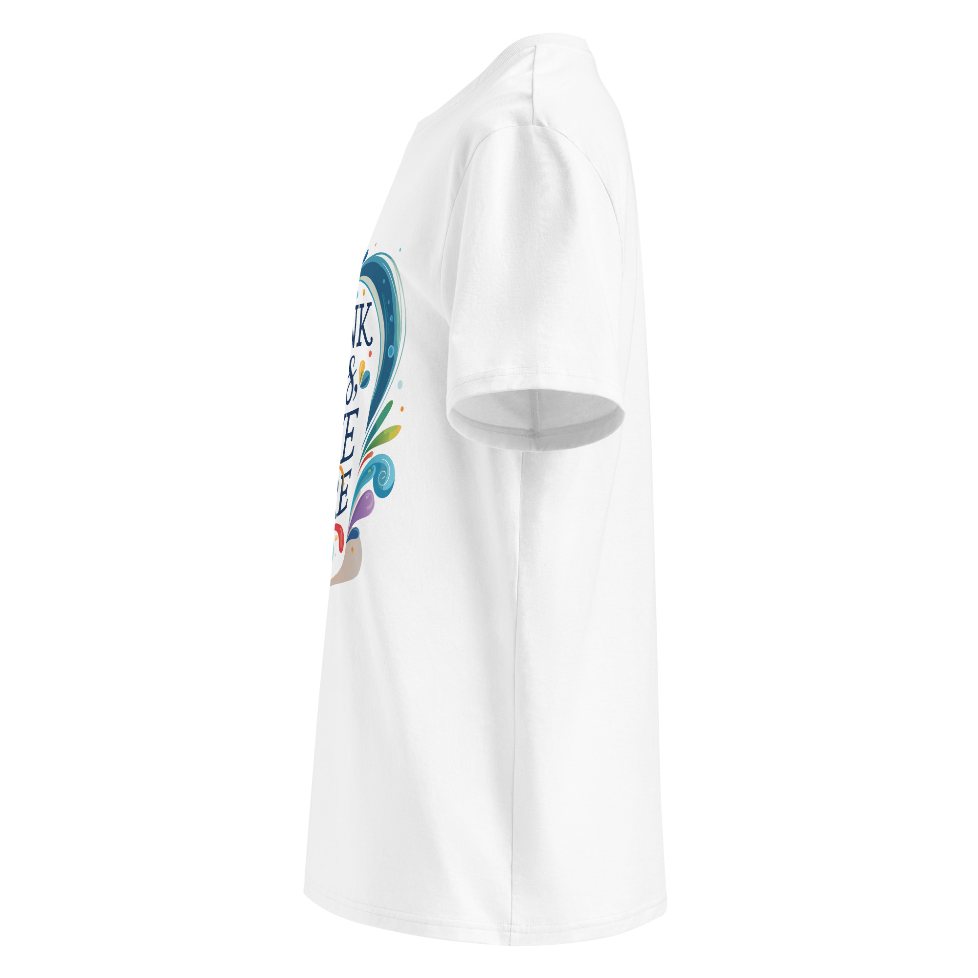 unisex-organic-cotton-t-shirt-white-left-6871cfd982410.jpg Live More Unisex organic cotton t-shirt