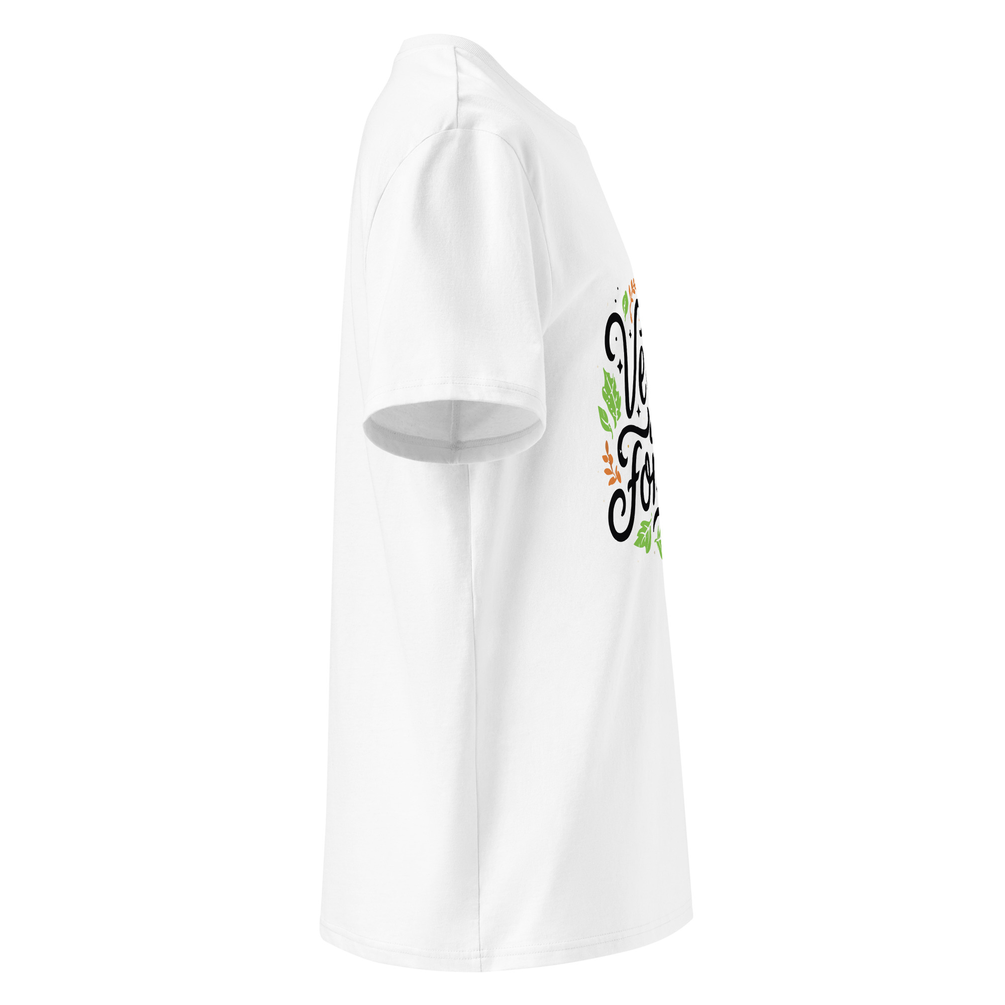 unisex-organic-cotton-t-shirt-white-right-6871d19b8d96b.jpg Vegan Forever Unisex organic cotton t-shirt