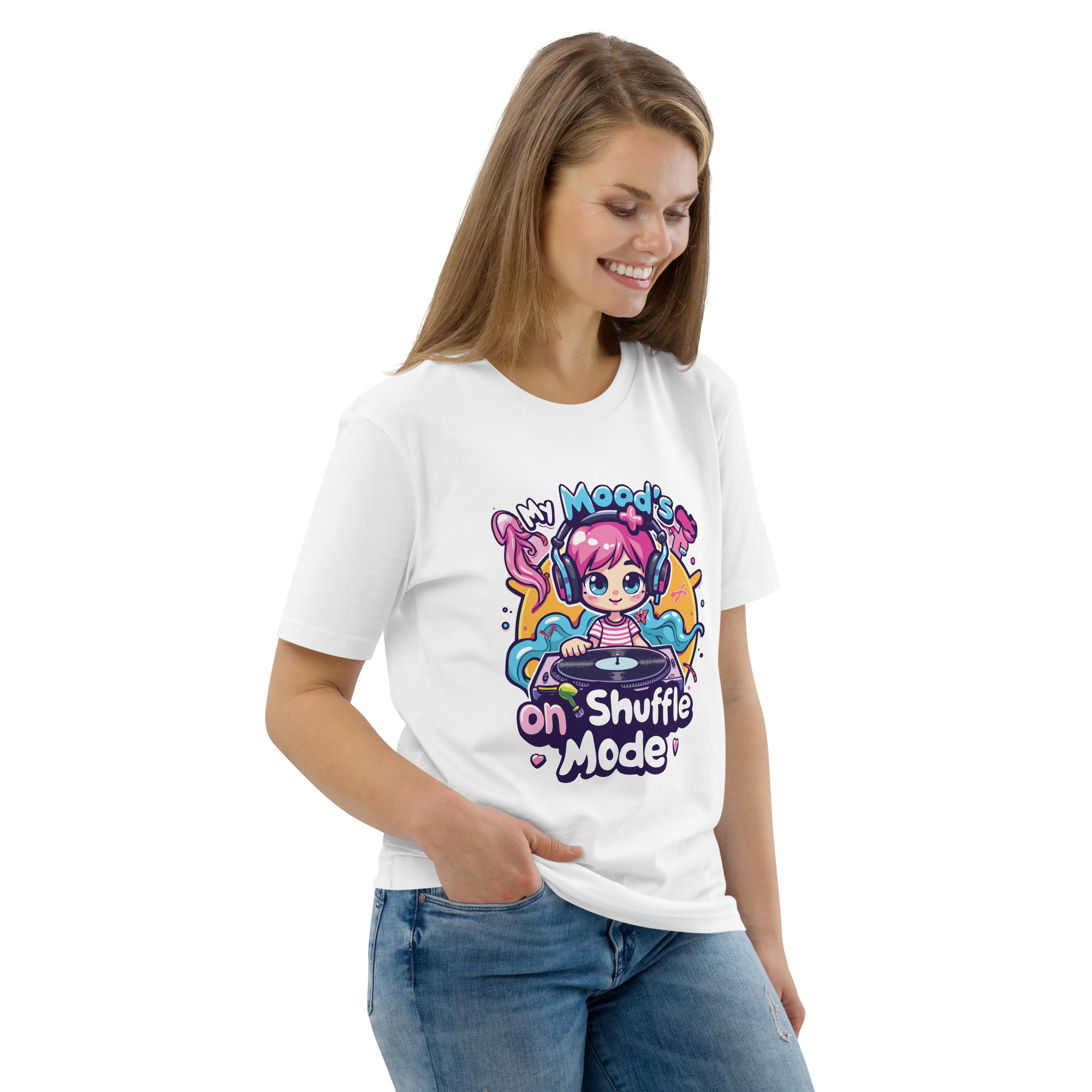 Mood Shuffle Unisex organic cotton t-shirt